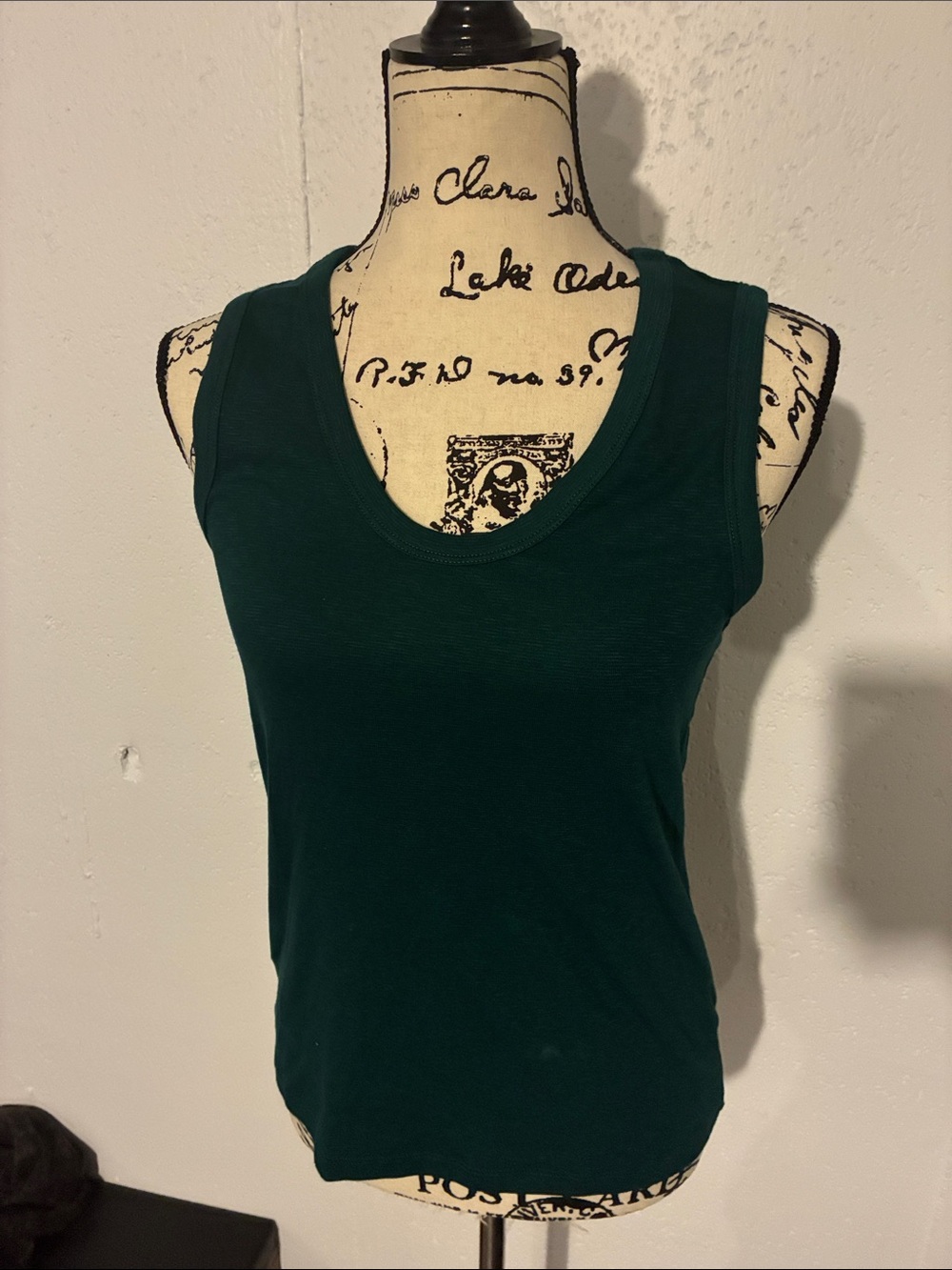 Rachel Zoe Deep Teal Scoop Tank Top